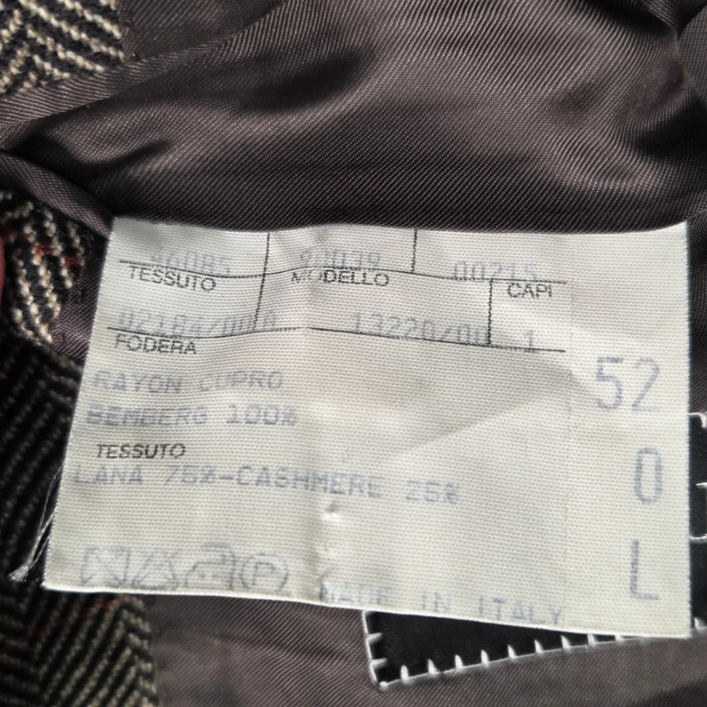 Canali Loro Piana Cashmere Wool Herringbone Sport Coat Mens 42L Brown Blazer